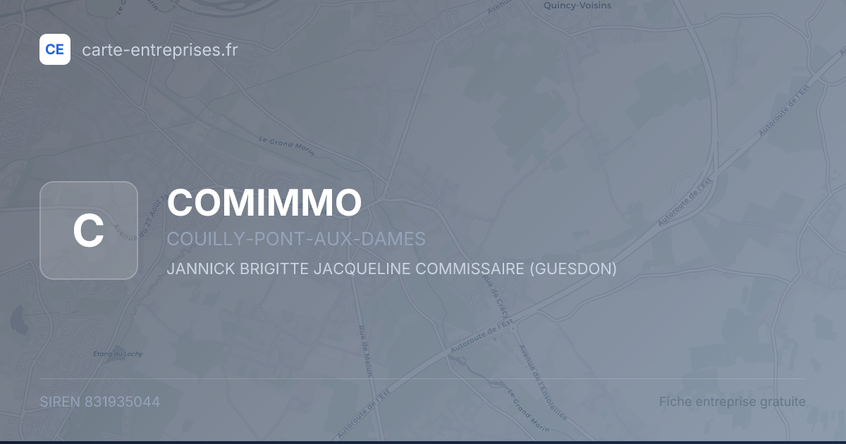 COMIMMO — 831935044 — fiche entreprise