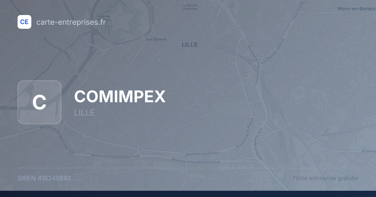 COMIMPEX — 418249892 — fiche entreprise