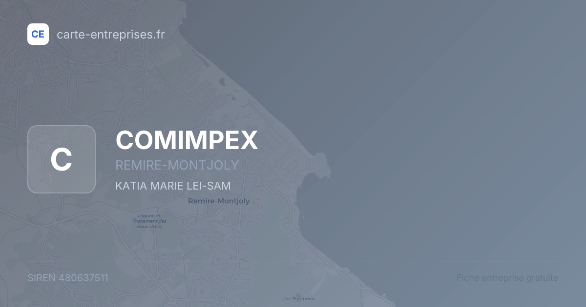 COMIMPEX — 480637511 — fiche entreprise