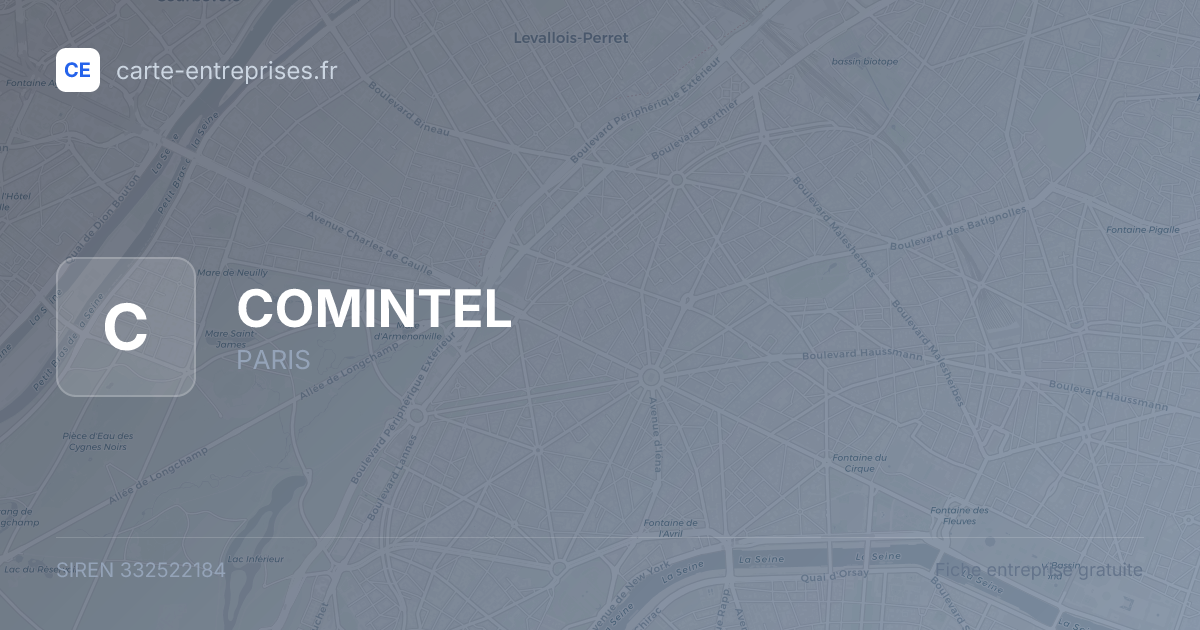 COMINTEL — 332522184 — fiche entreprise