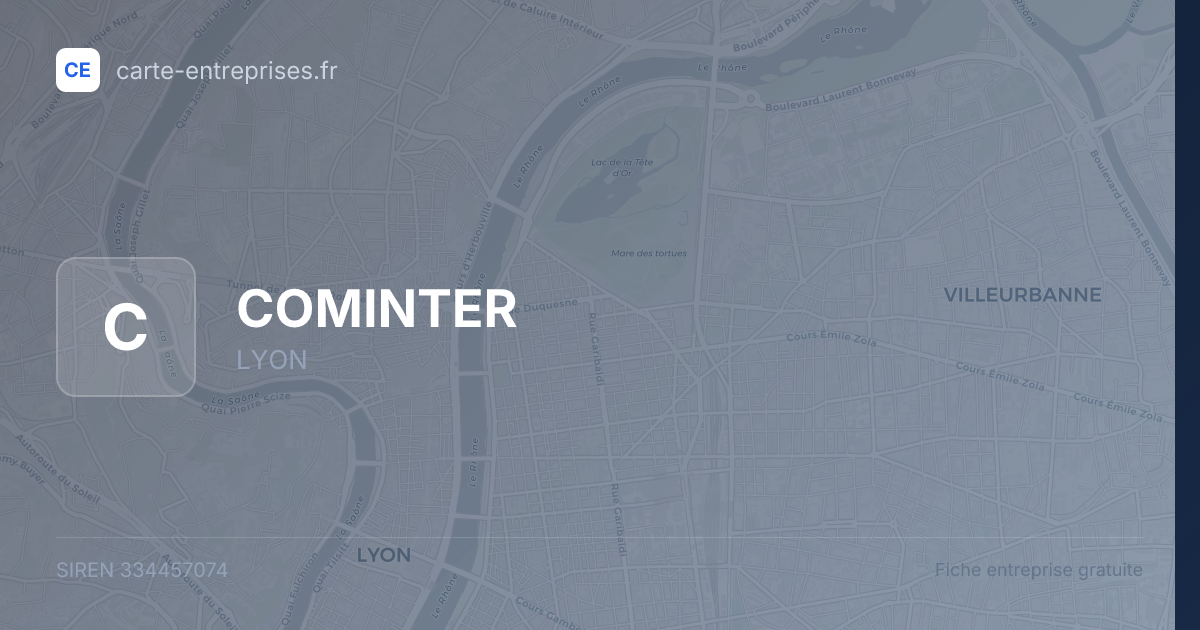 COMINTER — 334457074 — fiche entreprise
