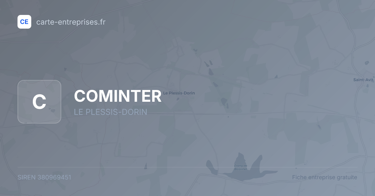 COMINTER — 380969451 — fiche entreprise