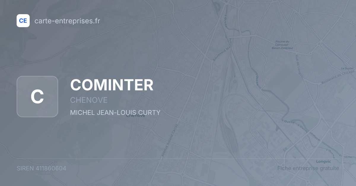 COMINTER — 411860604 — fiche entreprise