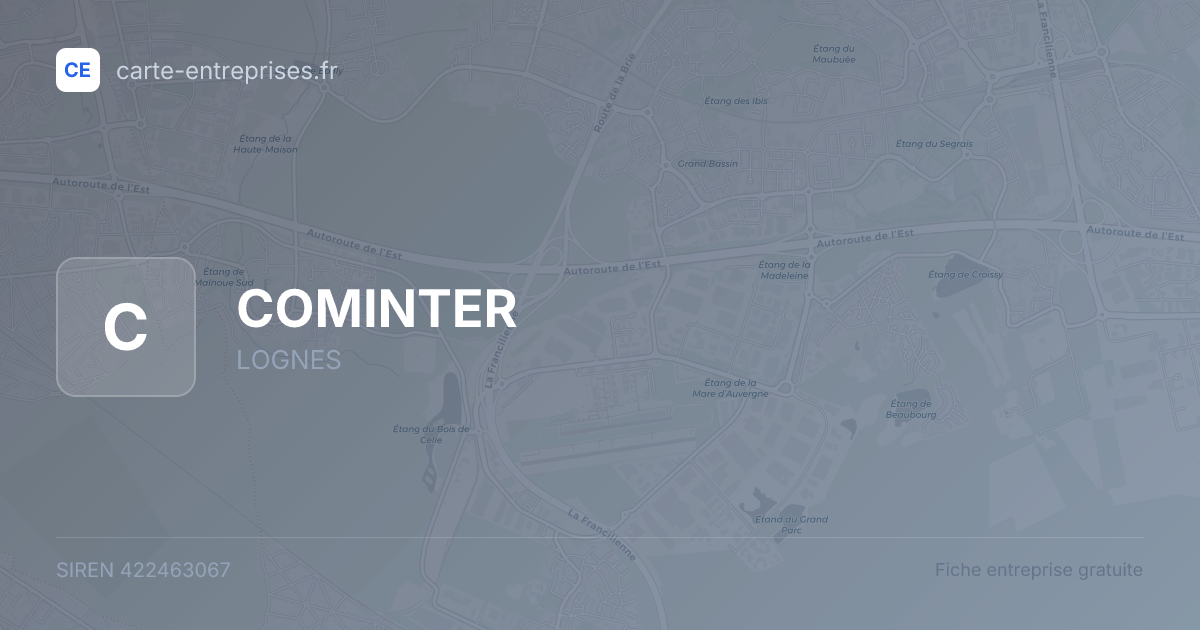 COMINTER — 422463067 — fiche entreprise