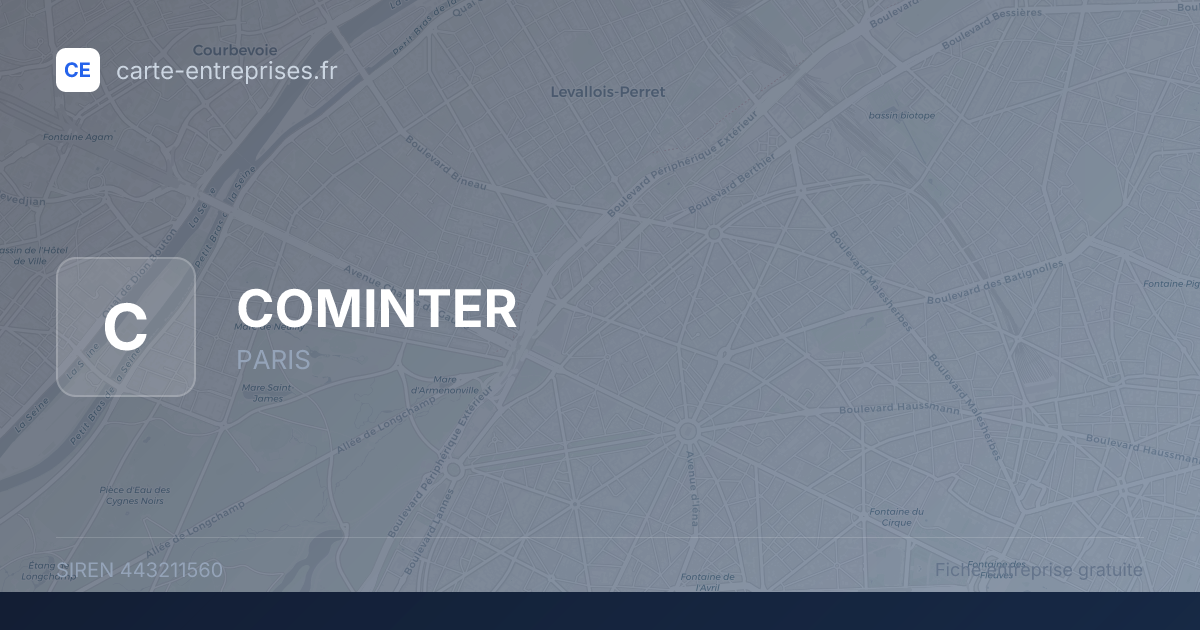 COMINTER — 443211560 — fiche entreprise