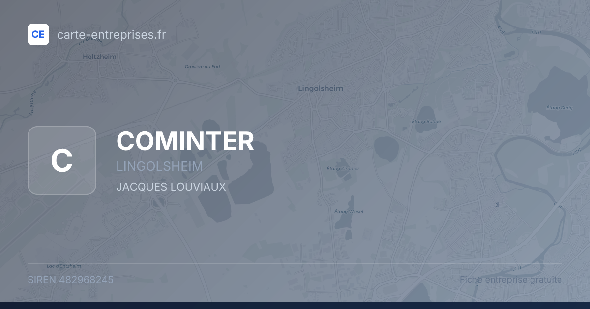 COMINTER — 482968245 — fiche entreprise