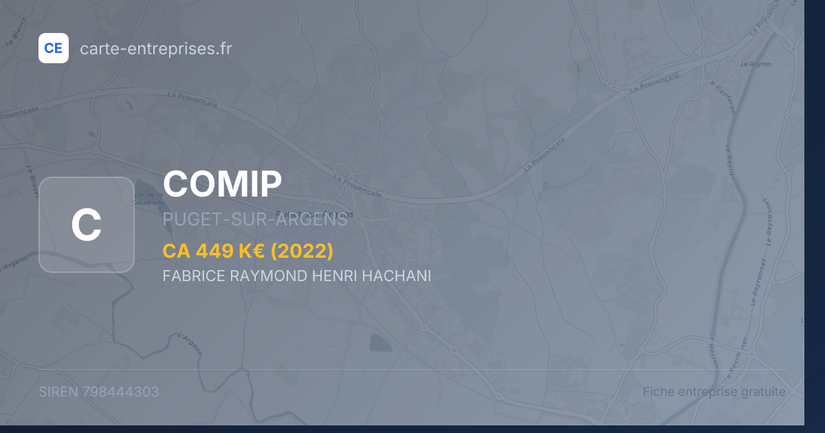COMIP — 798444303 — fiche entreprise
