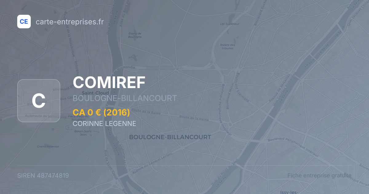 COMIREF — 487474819 — fiche entreprise