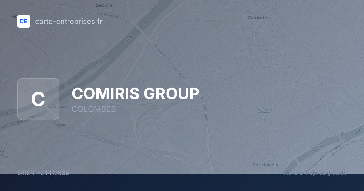 COMIRIS GROUP — 424412666 — fiche entreprise