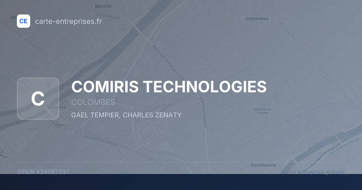COMIRIS TECHNOLOGIES — 424582237 — fiche entreprise
