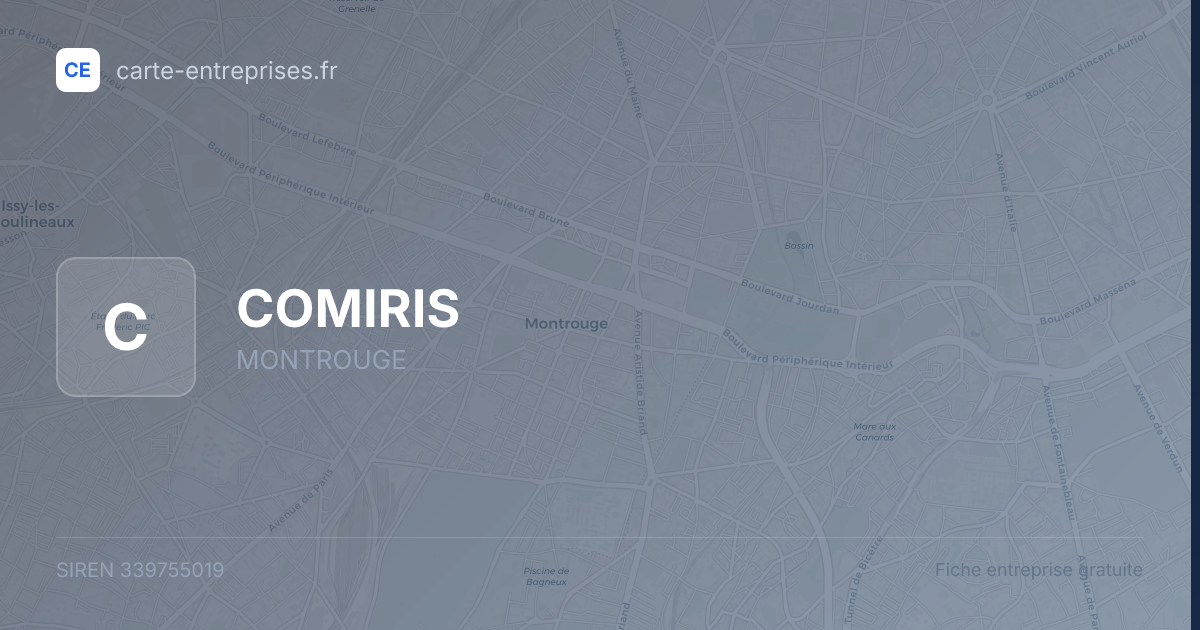COMIRIS — 339755019 — fiche entreprise