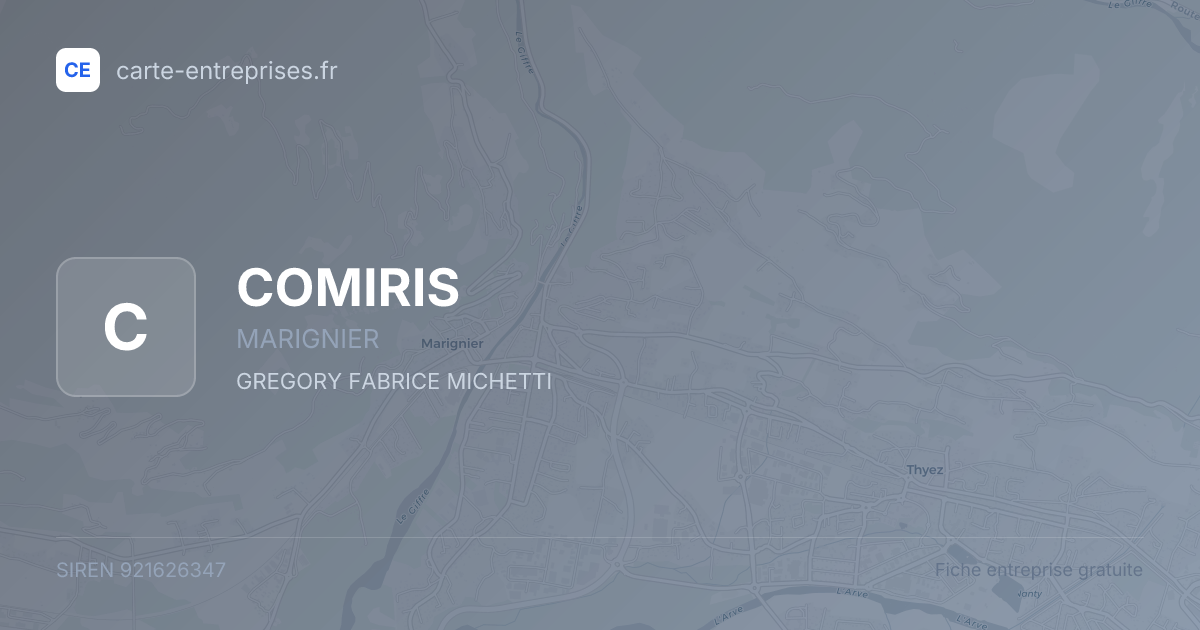 COMIRIS — 921626347 — fiche entreprise