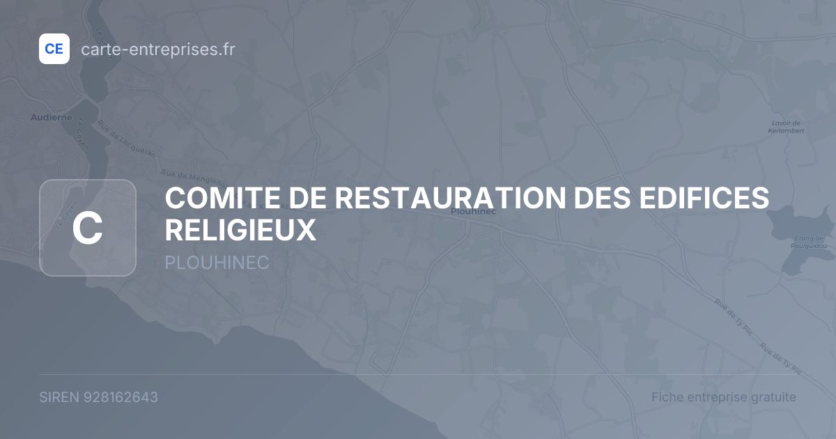 COMITE DE RESTAURATION DES EDIFICES RELIGIEUX — 928162643 — fiche entreprise