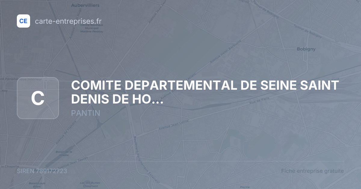 COMITE DEPARTEMENTAL DE SEINE SAINT DENIS DE HOCKEY (CDHOCKEY93) — 789172723 — fiche entreprise