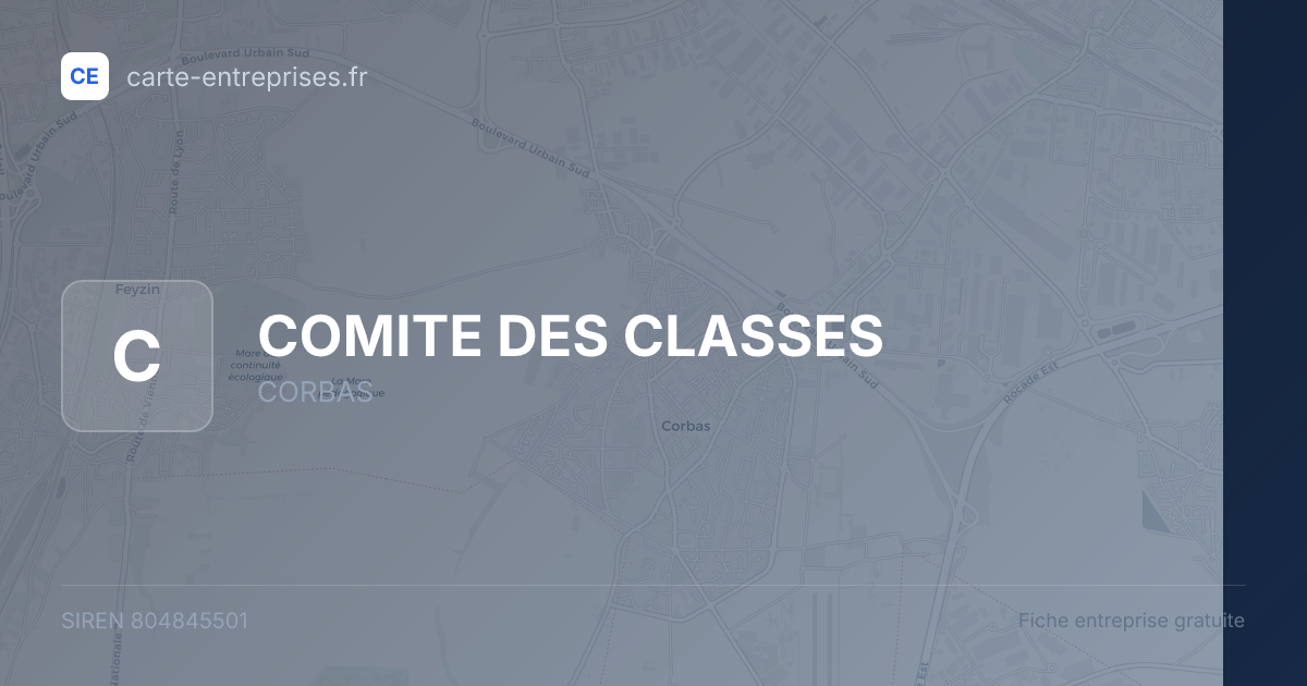 COMITE DES CLASSES — 804845501 — fiche entreprise