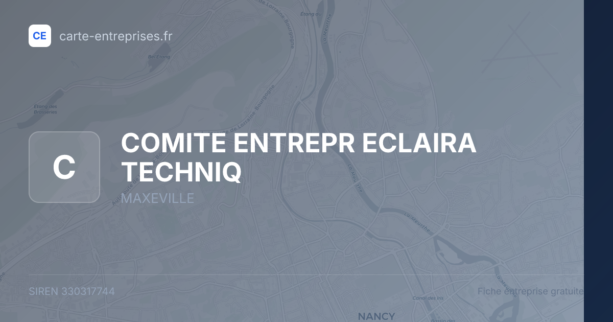 COMITE ENTREPR ECLAIRA TECHNIQ — 330317744 — fiche entreprise