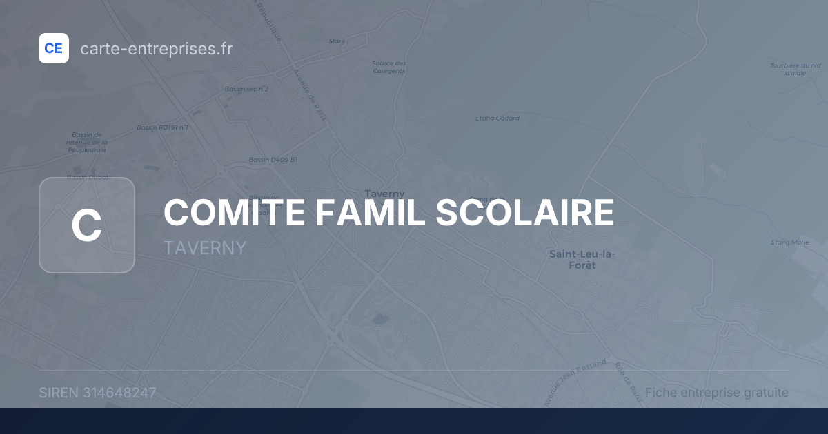 COMITE FAMIL SCOLAIRE — 314648247 — fiche entreprise
