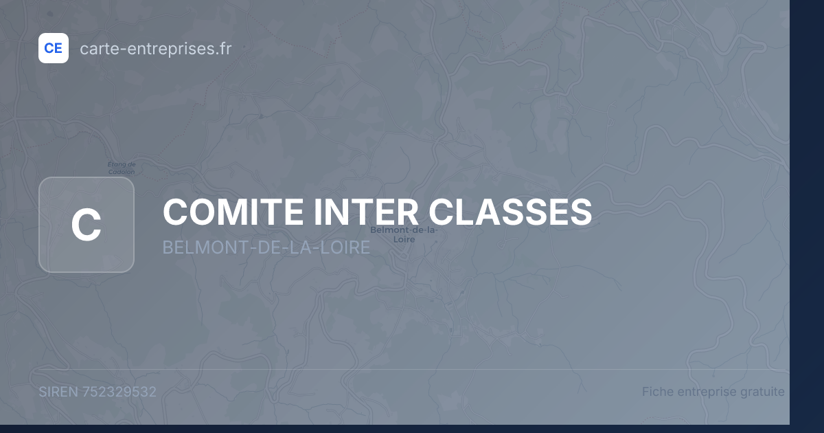 COMITE INTER CLASSES — 752329532 — fiche entreprise