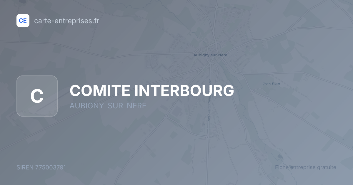 COMITE INTERBOURG — 775003791 — fiche entreprise