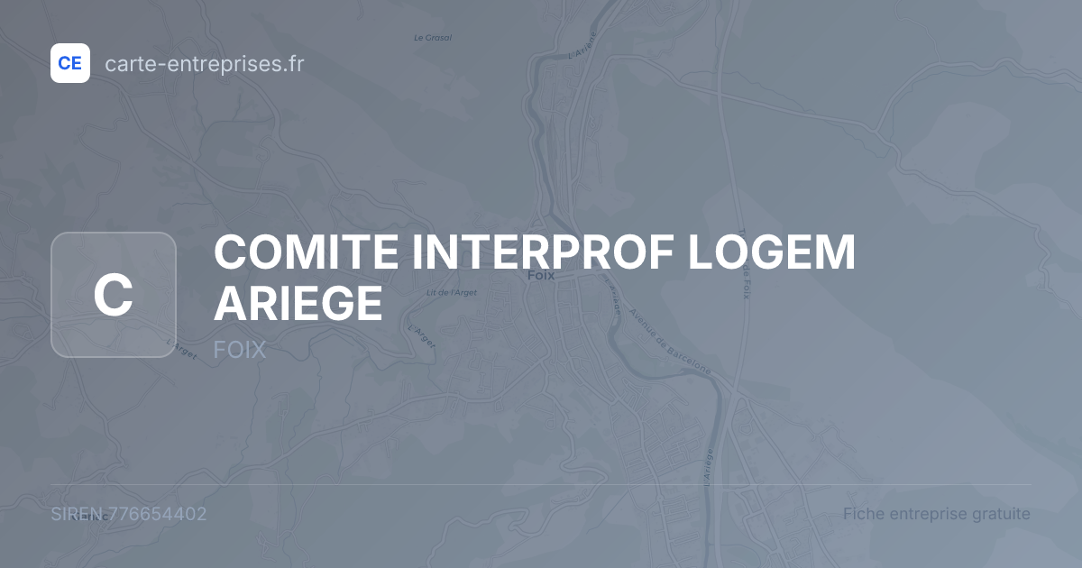 COMITE INTERPROF LOGEM ARIEGE — 776654402 — fiche entreprise