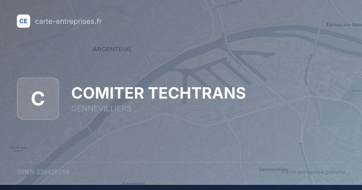 COMITER TECHTRANS — 339826208 — fiche entreprise