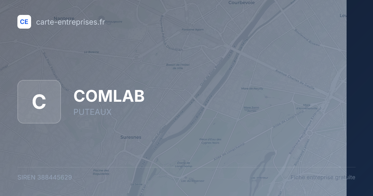 COMLAB — 388445629 — fiche entreprise