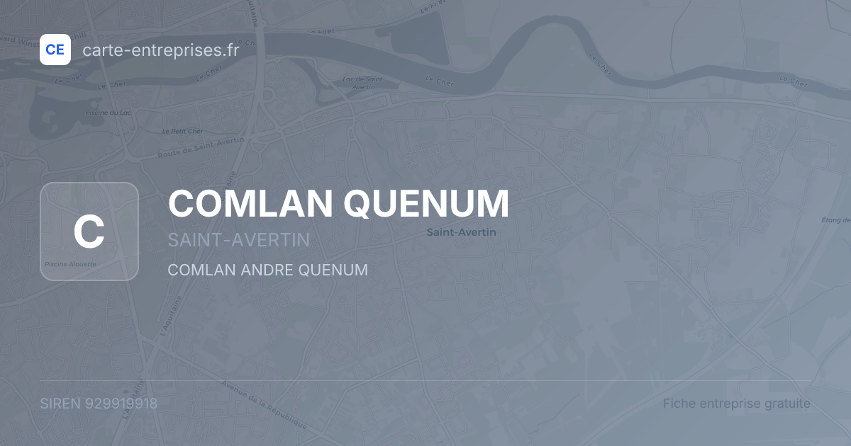 COMLAN QUENUM — 929919918 — fiche entreprise