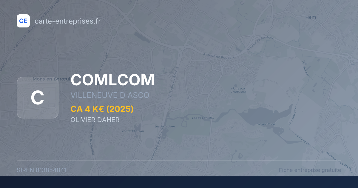 COMLCOM — 813854841 — fiche entreprise