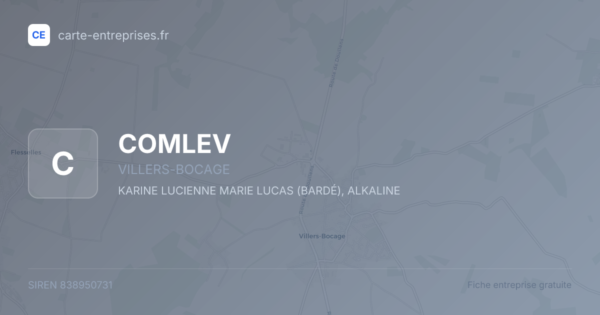 COMLEV — 838950731 — fiche entreprise