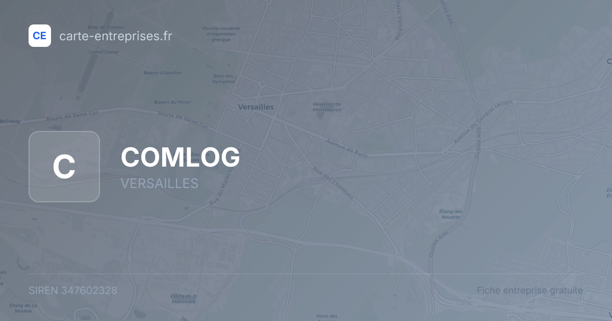 COMLOG — 347602328 — fiche entreprise