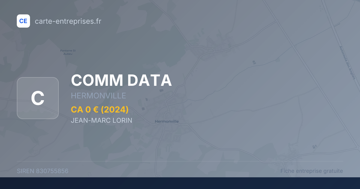 COMM DATA — 830755856 — fiche entreprise
