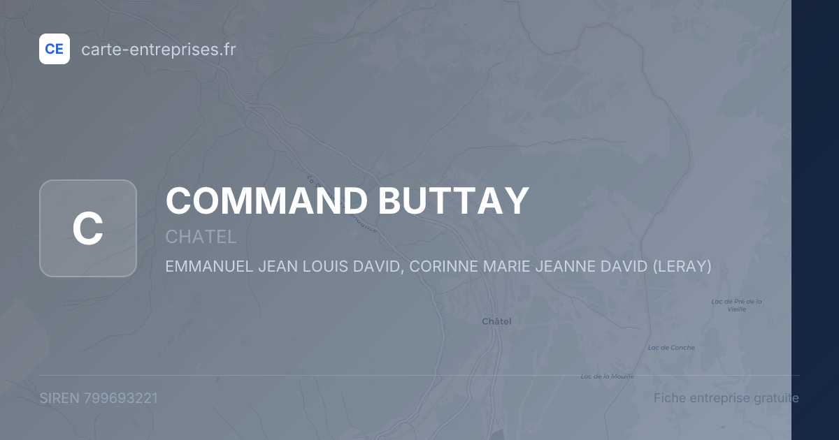 COMMAND BUTTAY — 799693221 — fiche entreprise
