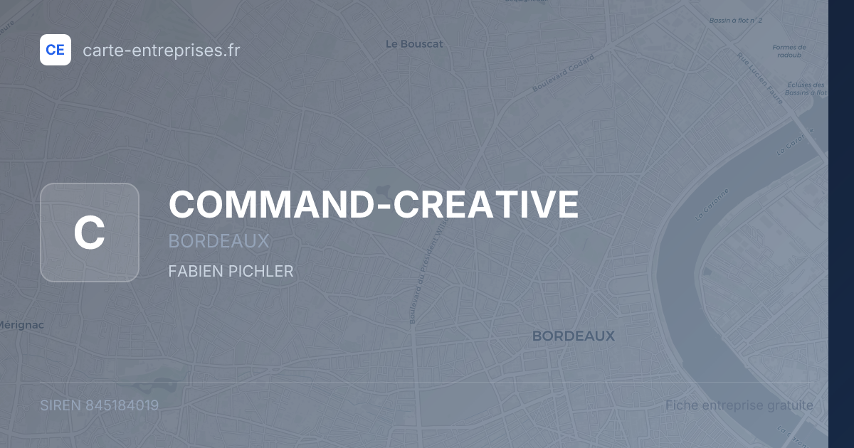 COMMAND-CREATIVE — 845184019 — fiche entreprise
