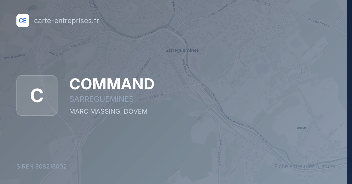 COMMAND — 808218002 — fiche entreprise