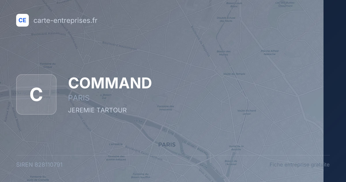 COMMAND — 828110791 — fiche entreprise