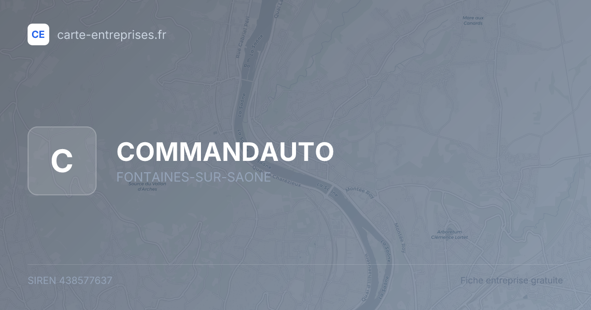 COMMANDAUTO — 438577637 — fiche entreprise