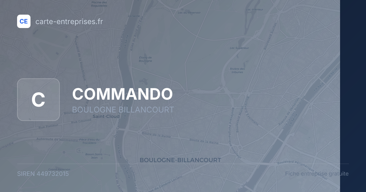 COMMANDO — 449732015 — fiche entreprise