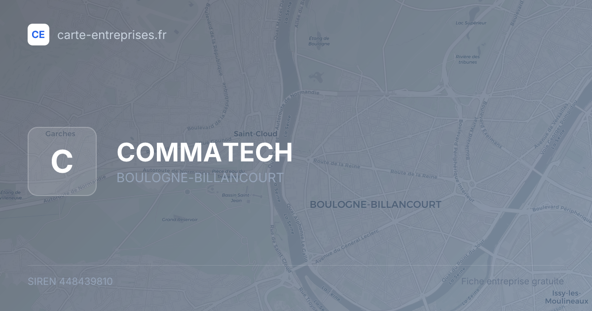 COMMATECH — 448439810 — fiche entreprise