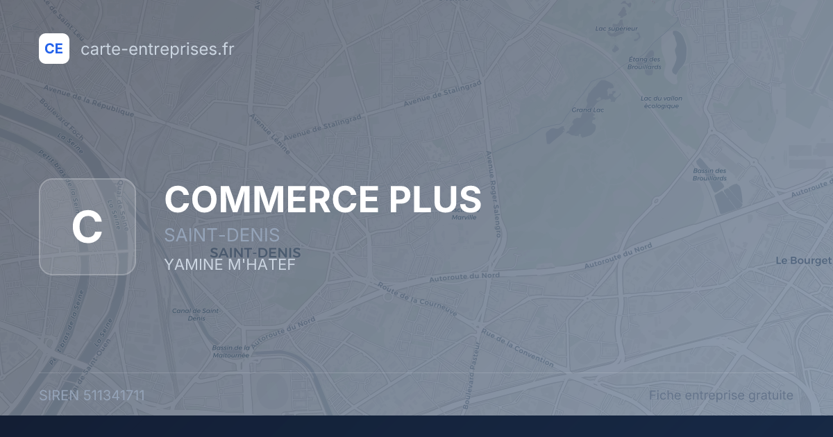 COMMERCE PLUS — 511341711 — fiche entreprise