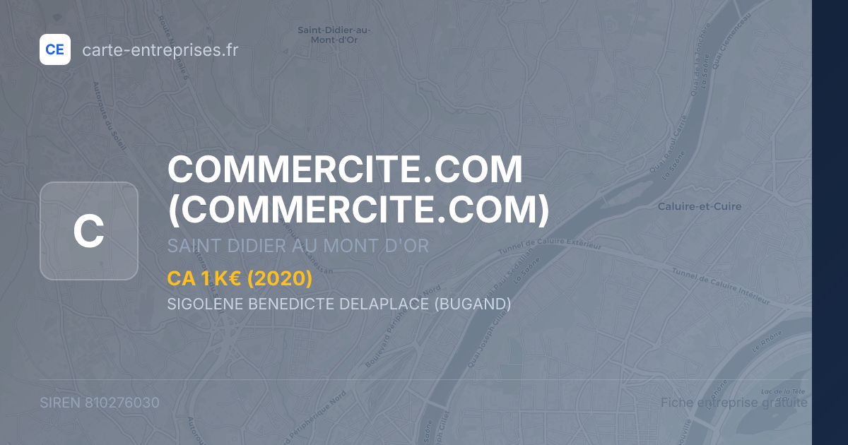 COMMERCITE.COM — 810276030 — fiche entreprise