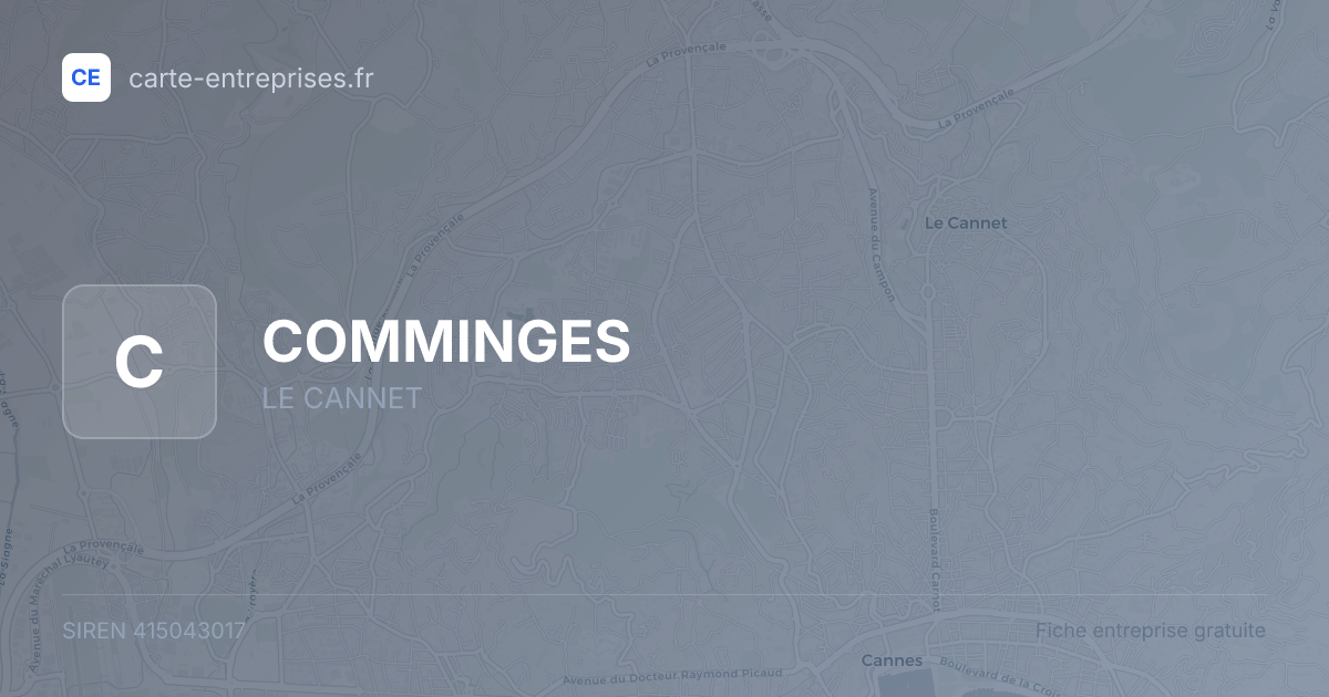 COMMINGES — 415043017 — fiche entreprise