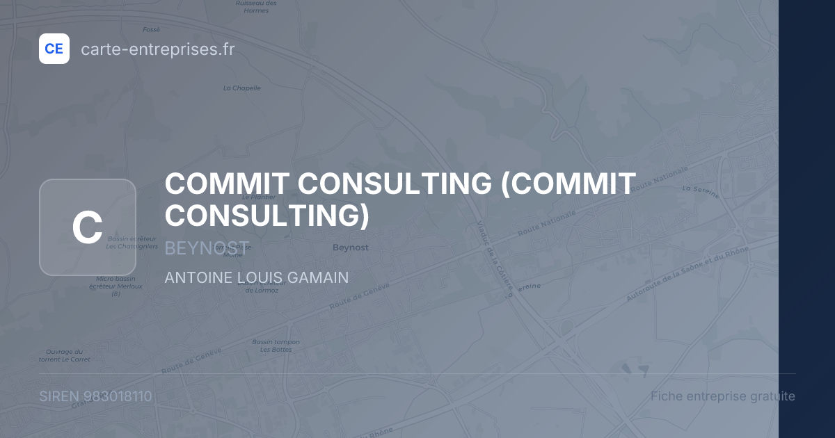 COMMIT CONSULTING — 983018110 — fiche entreprise