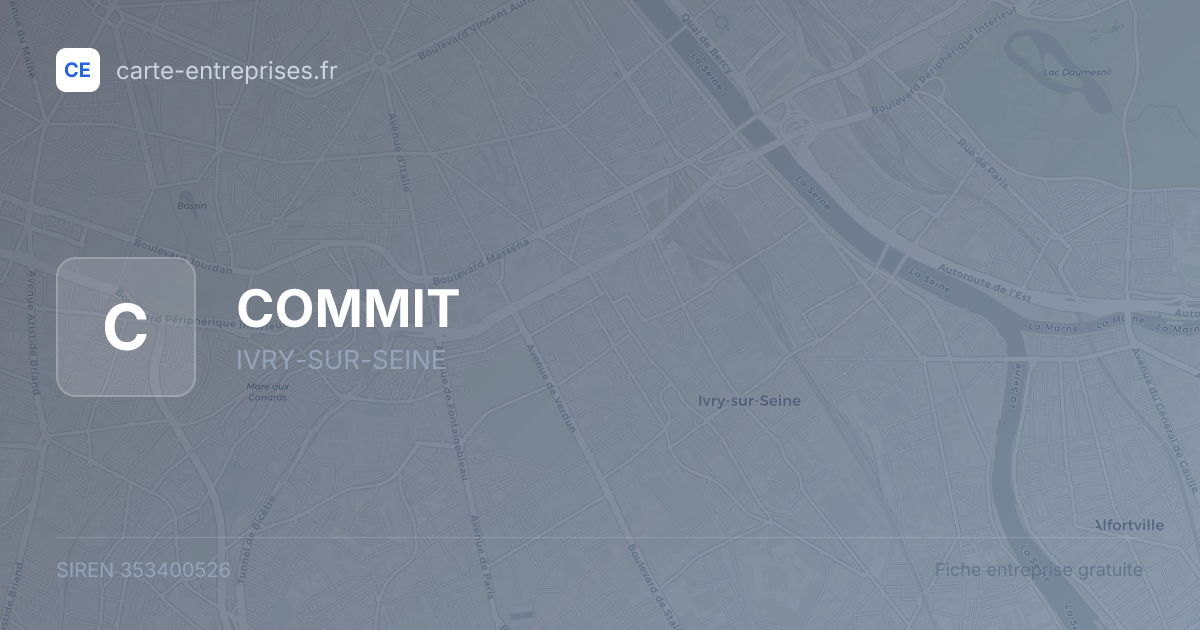 COMMIT — 353400526 — fiche entreprise