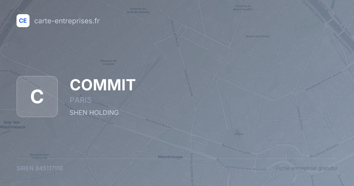 COMMIT — 845117118 — fiche entreprise
