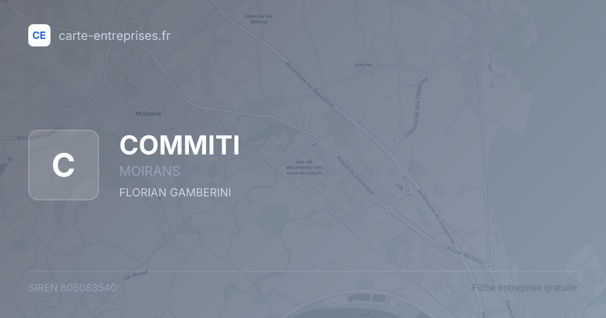 COMMITI — 805083540 — fiche entreprise