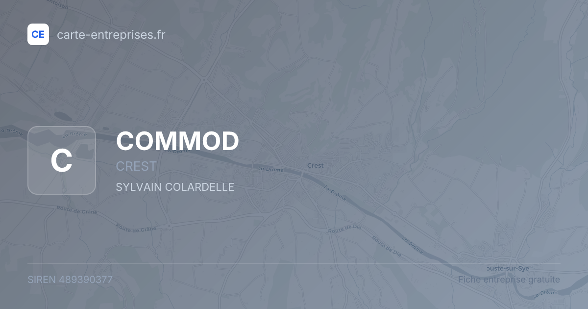 COMMOD — 489390377 — fiche entreprise