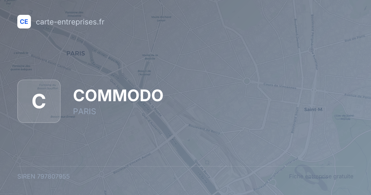 COMMODO — 797807955 — fiche entreprise