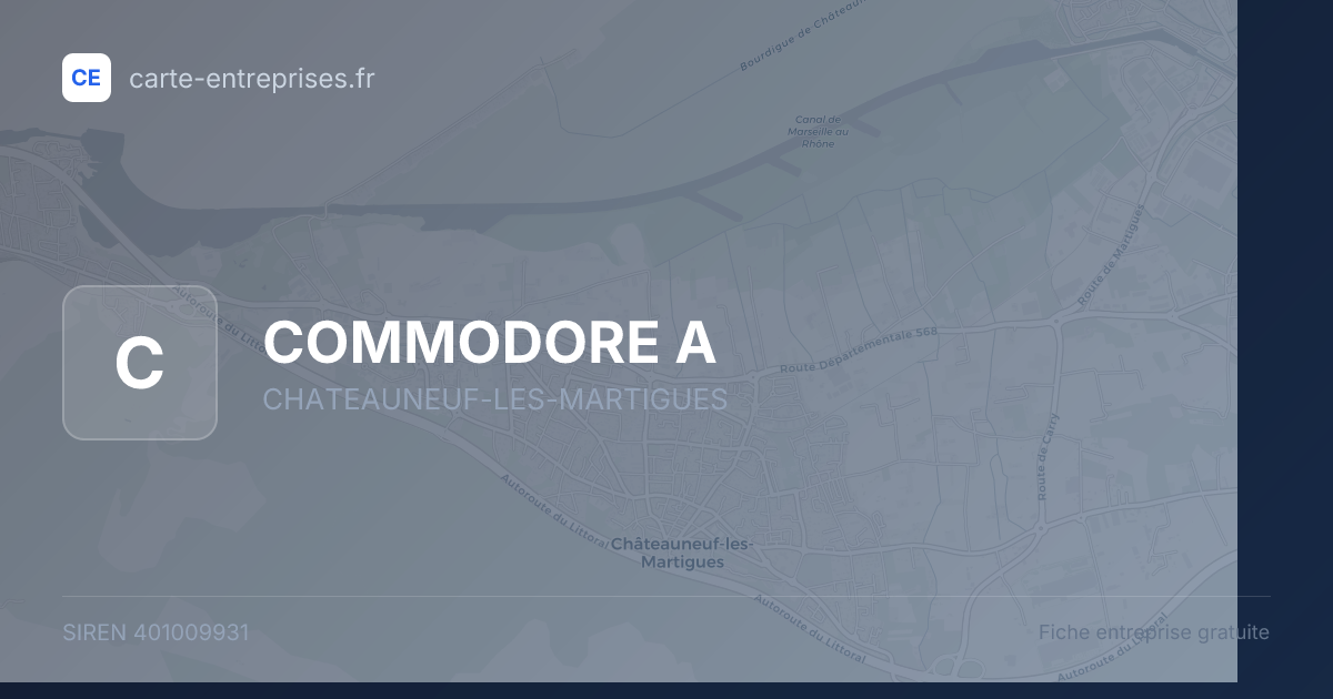 COMMODORE A — 401009931 — fiche entreprise