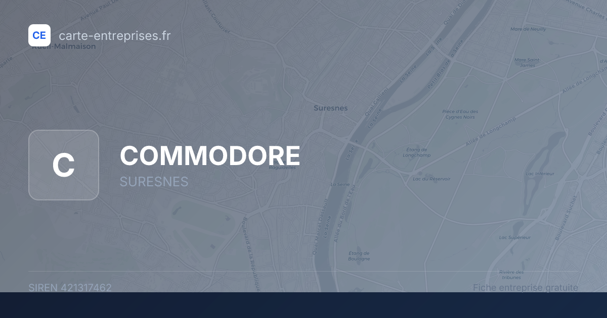 COMMODORE — 421317462 — fiche entreprise