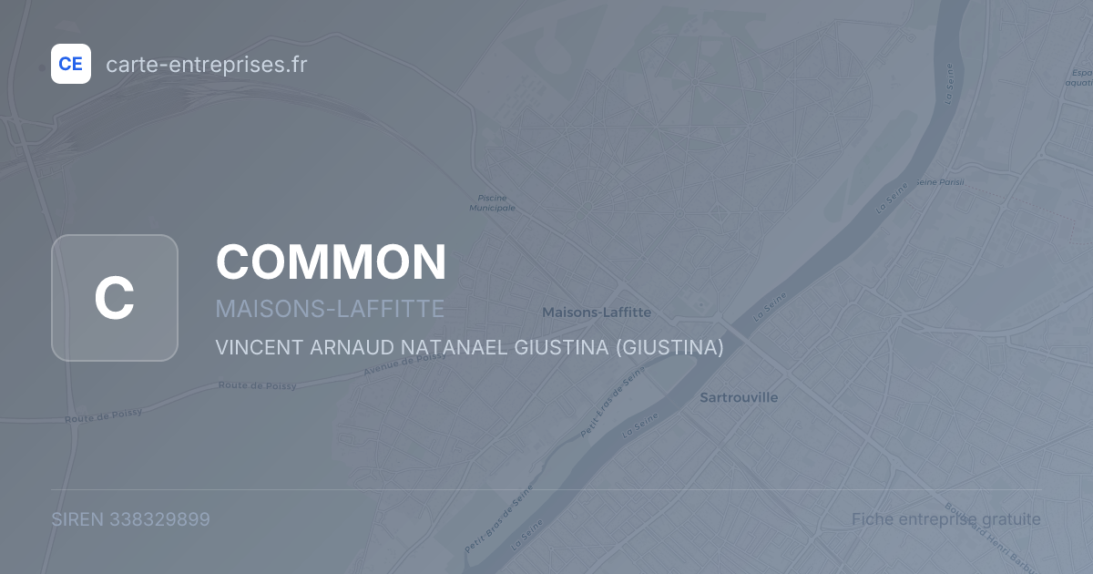COMMON — 338329899 — fiche entreprise